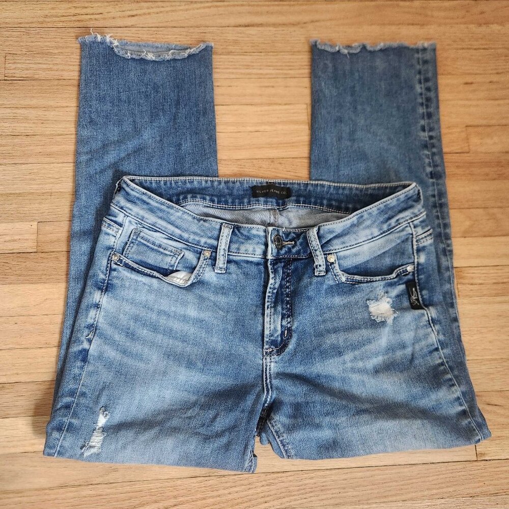 Silver Jeans Co. Elyse Slim Jeans W29 L31 – Dark Wash, Women’s Denim